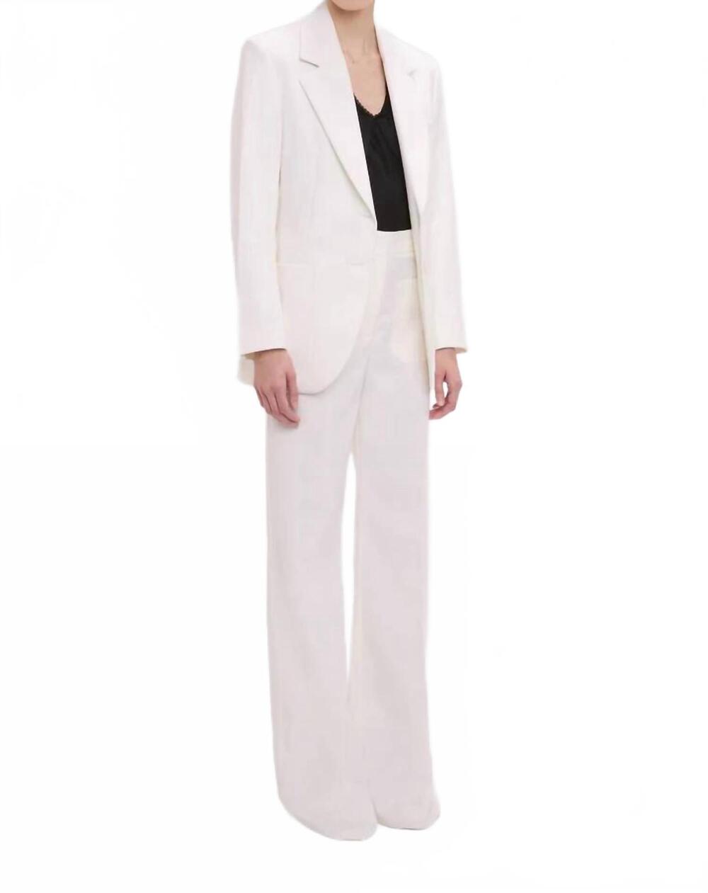NEW VICTORIA BECKHAM katherine jacket in ivory